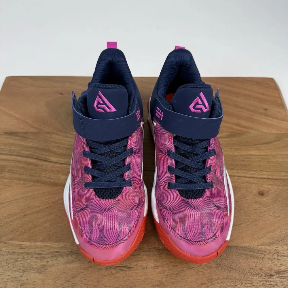 New Big‎ Kids Nike Giannis Immortality 4 SE PS Red Midnight Navy Shoes Size 2 Y